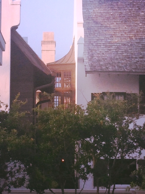 Amazing architecture just outside our window