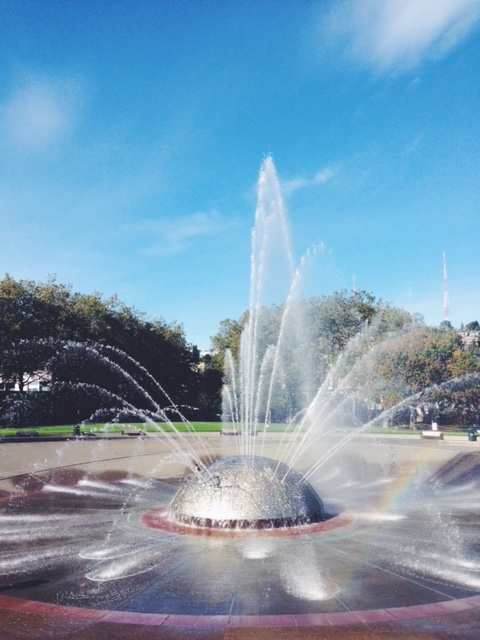 international fountain at seattle center