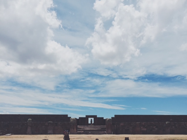 the main gateway at tiwanaku