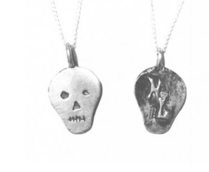 Logo Pendants: Sterling Silver with Rustic Black Finish