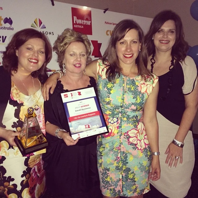 From left to right - The creative crew at I do I do! Renee Hirst, Jennifer Bull, Michaela Mills and Kathie Bolitho at the Bendigo Business Awards