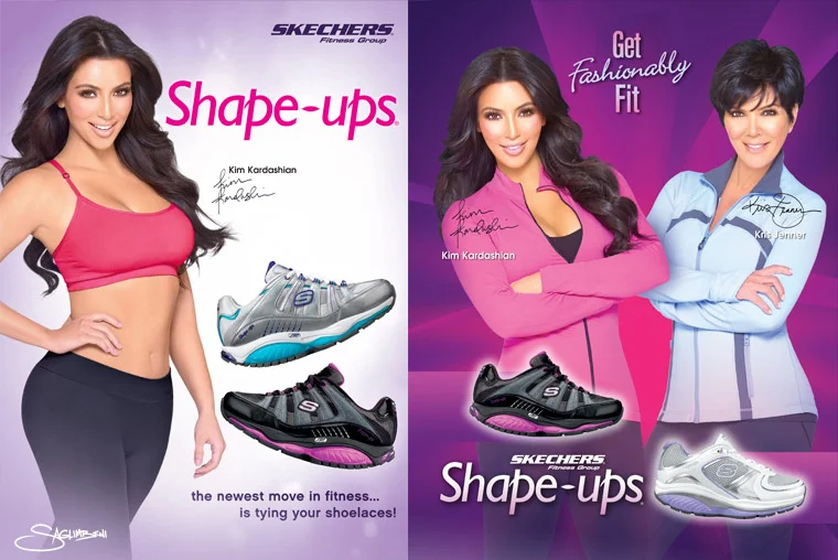 SKETCHERS "Shape Ups" Ad Campaign feat. Kim Kardashian and Kris Jenner