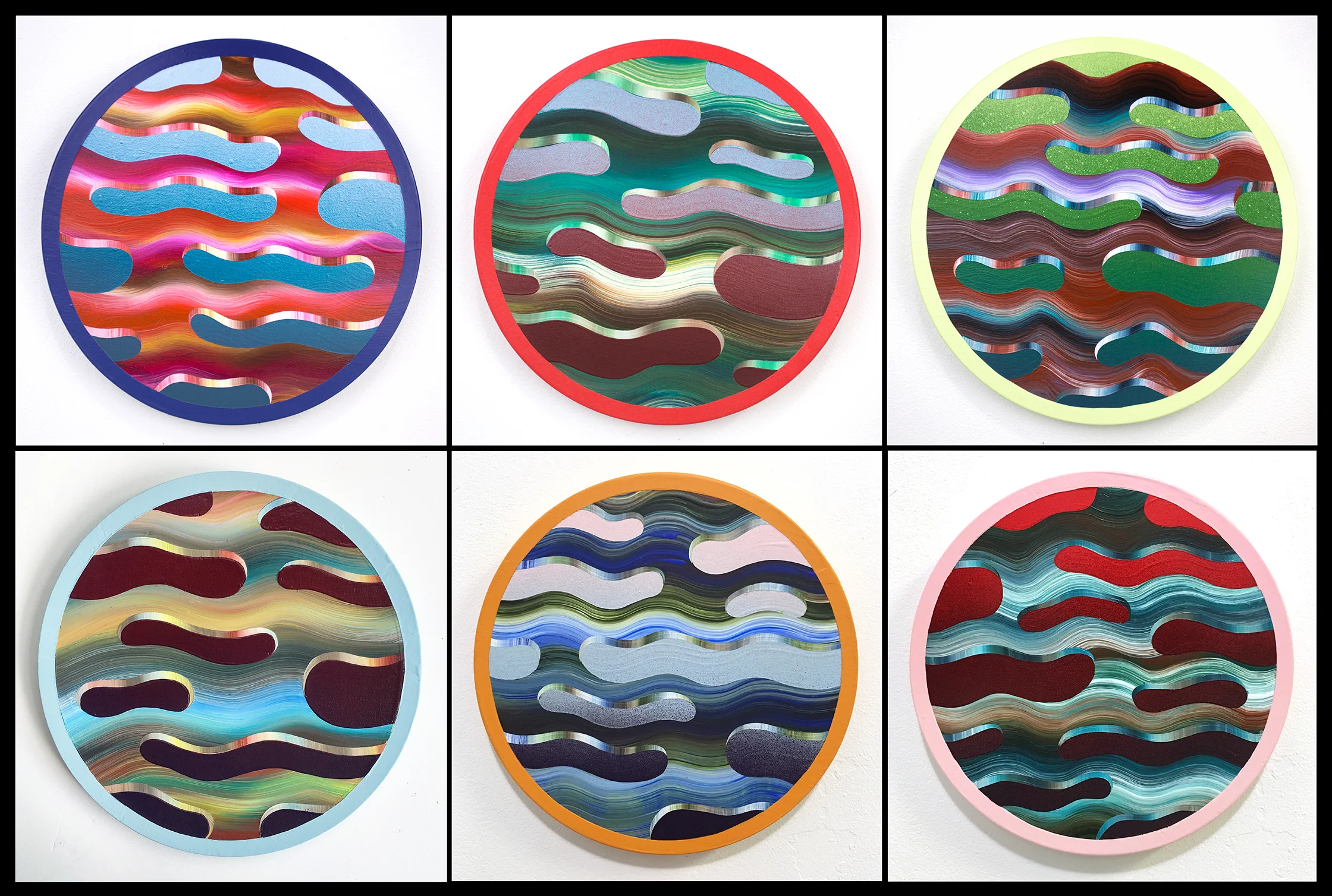 Wave tondo series