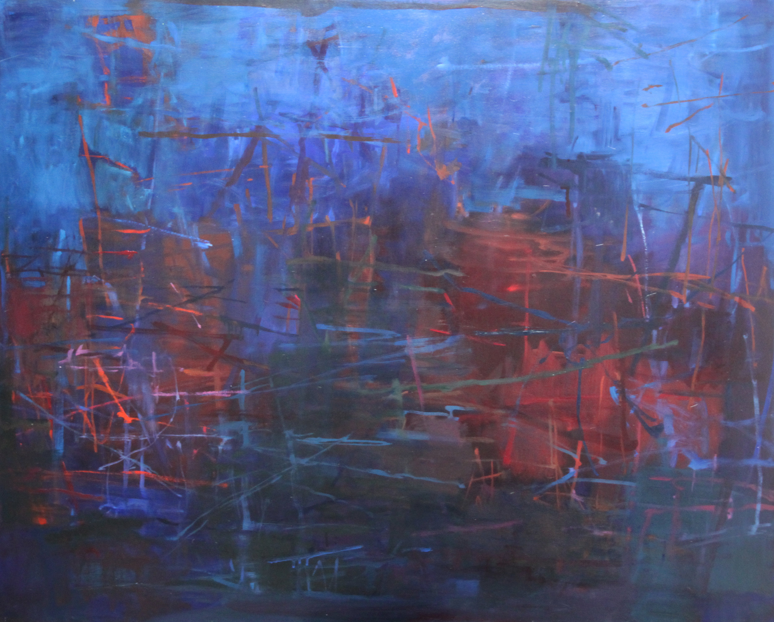Sandra Russell, In the Dark Places, 2015, Oil on Canvas, 48x60, $6500.jpg