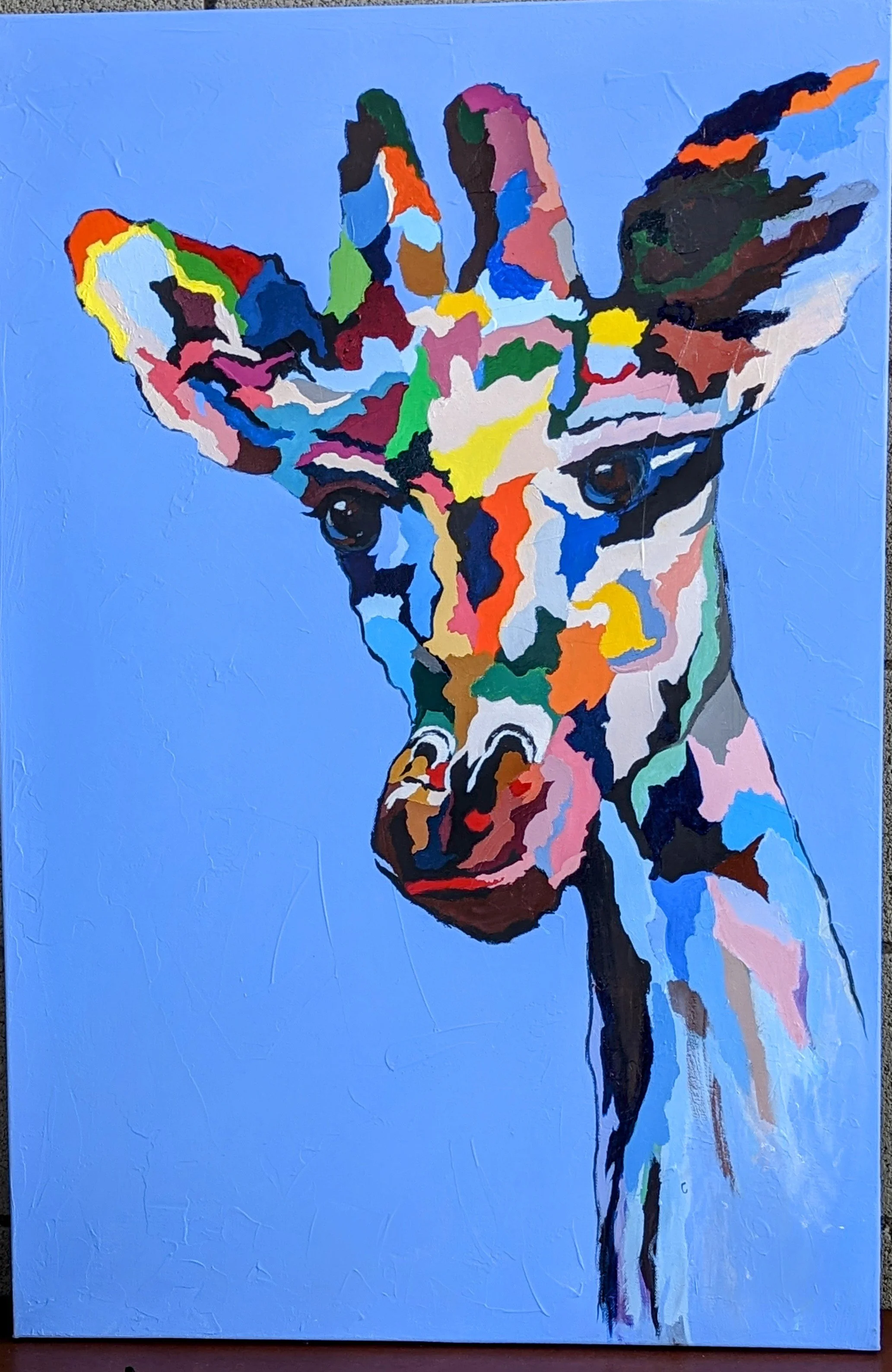  Blue Giraffe 2024 Acrylic 