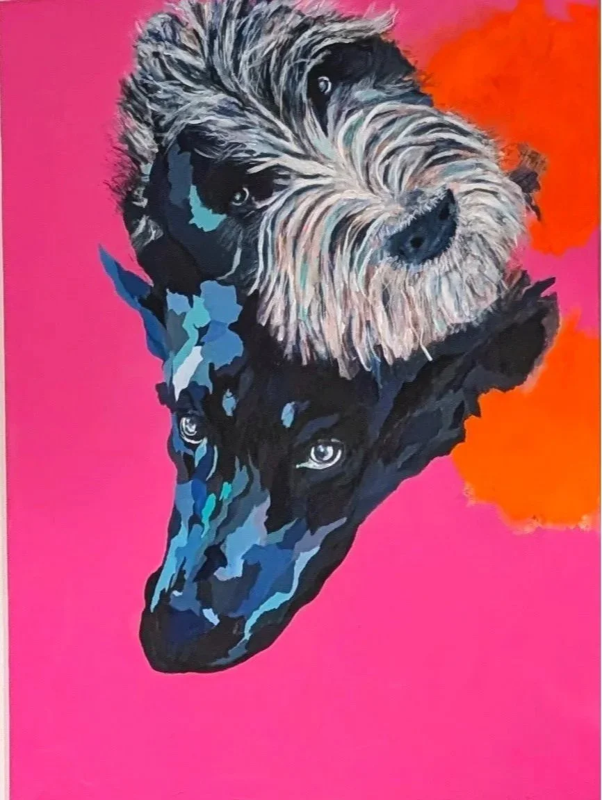  Commission “Dash and Basil” 2026 Acrylic 