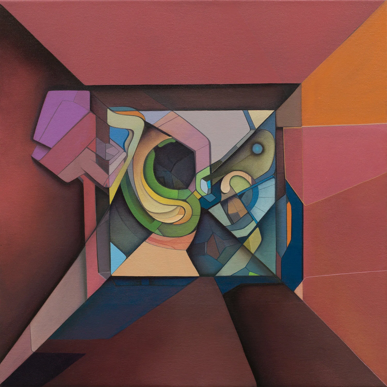 "Escape Form" Acrylic on Canvas 20 in. x 20 in.