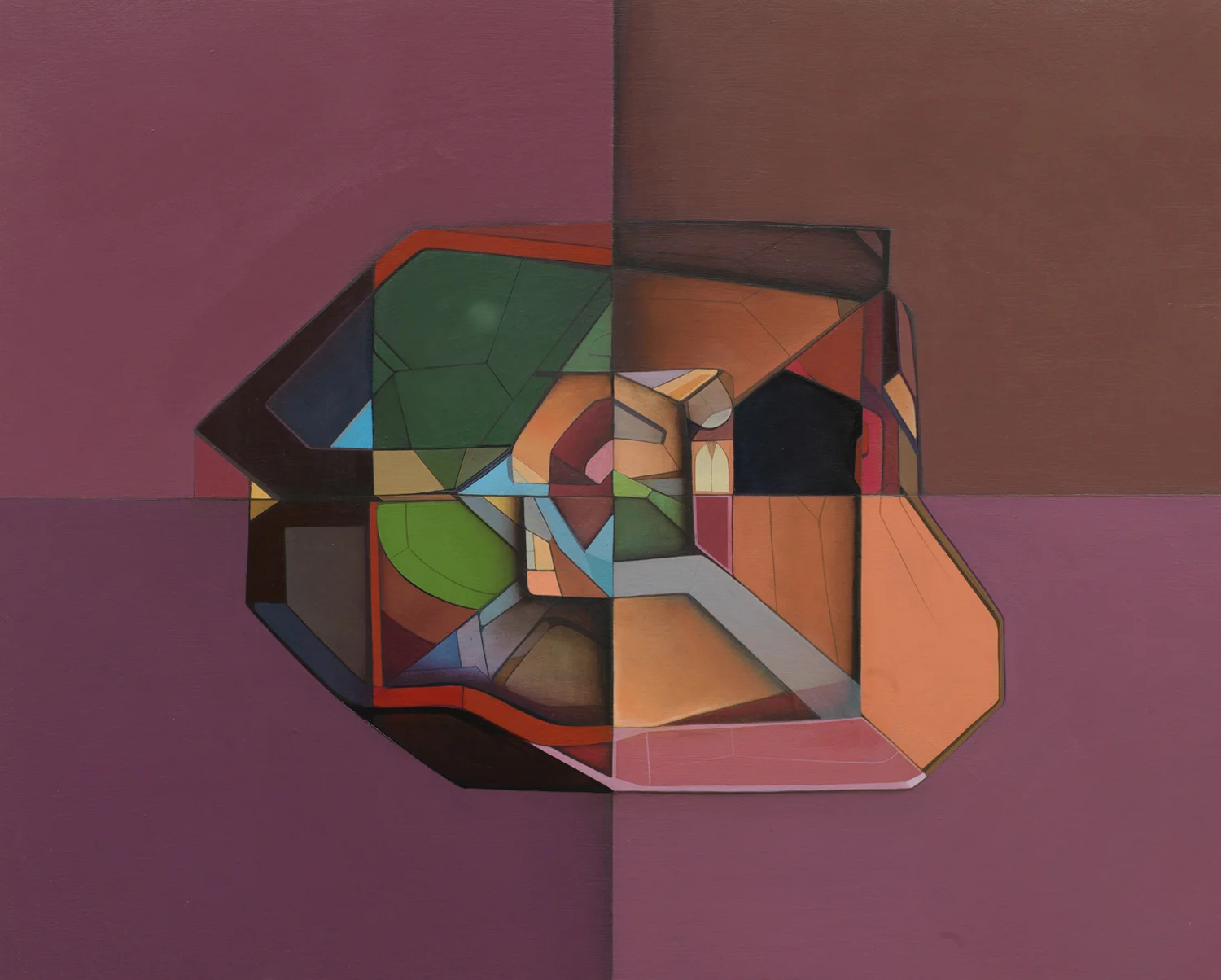 "Transition Form 8597" Acrylic on Panel 16 in. x 20 in.