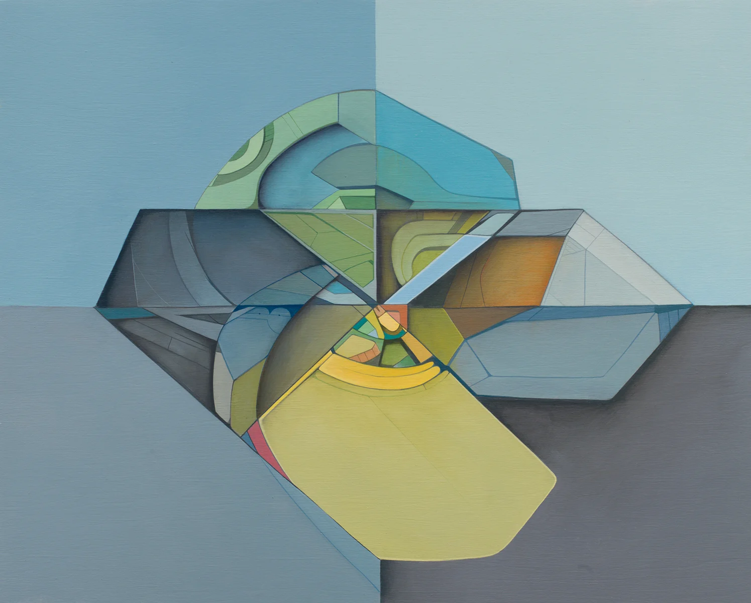 Transition Form 0975 - Acrylic on Panel 16in. x 20in. 2012