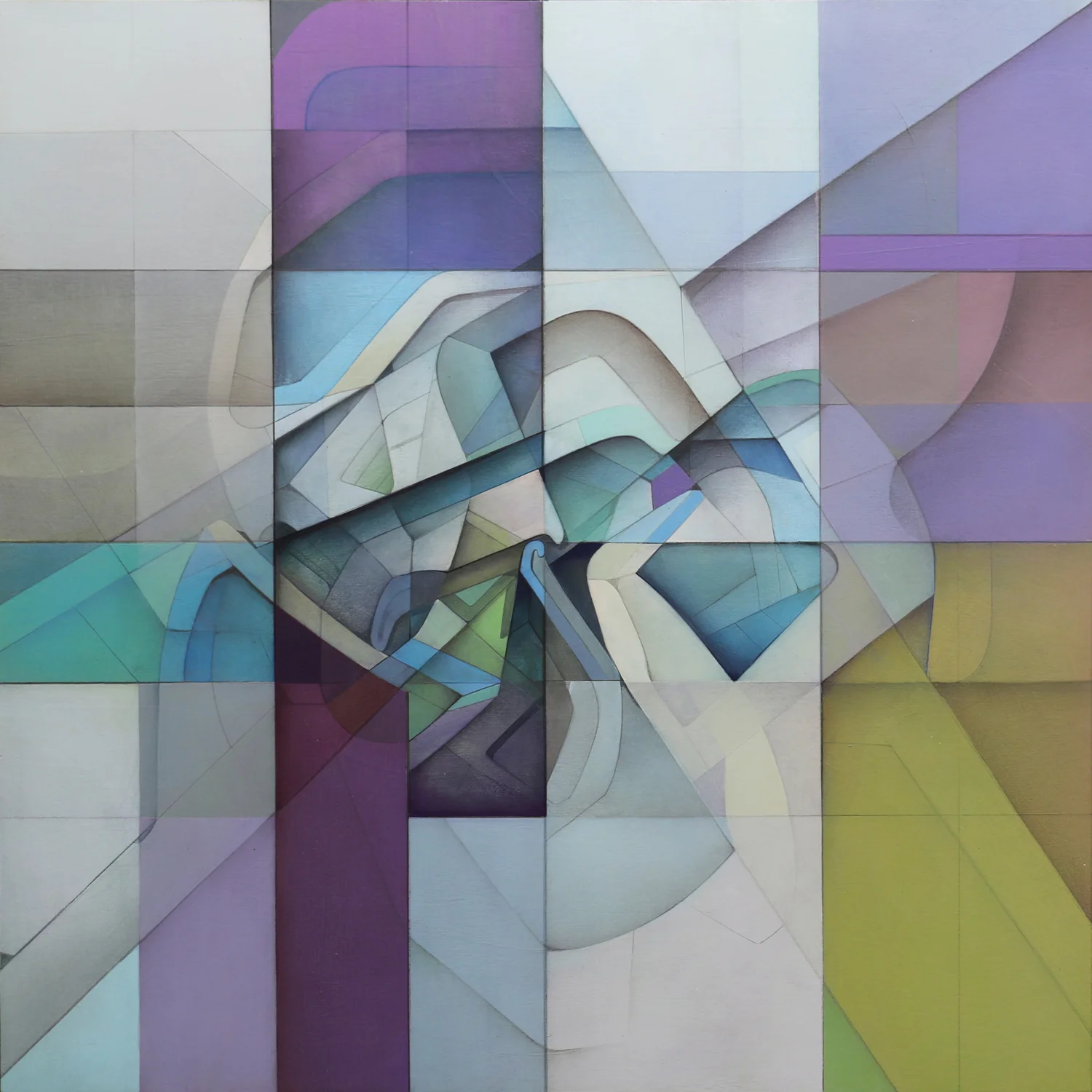 Lost Grid 121 - 20in. x 20in. Acrylic on Panel (2015)