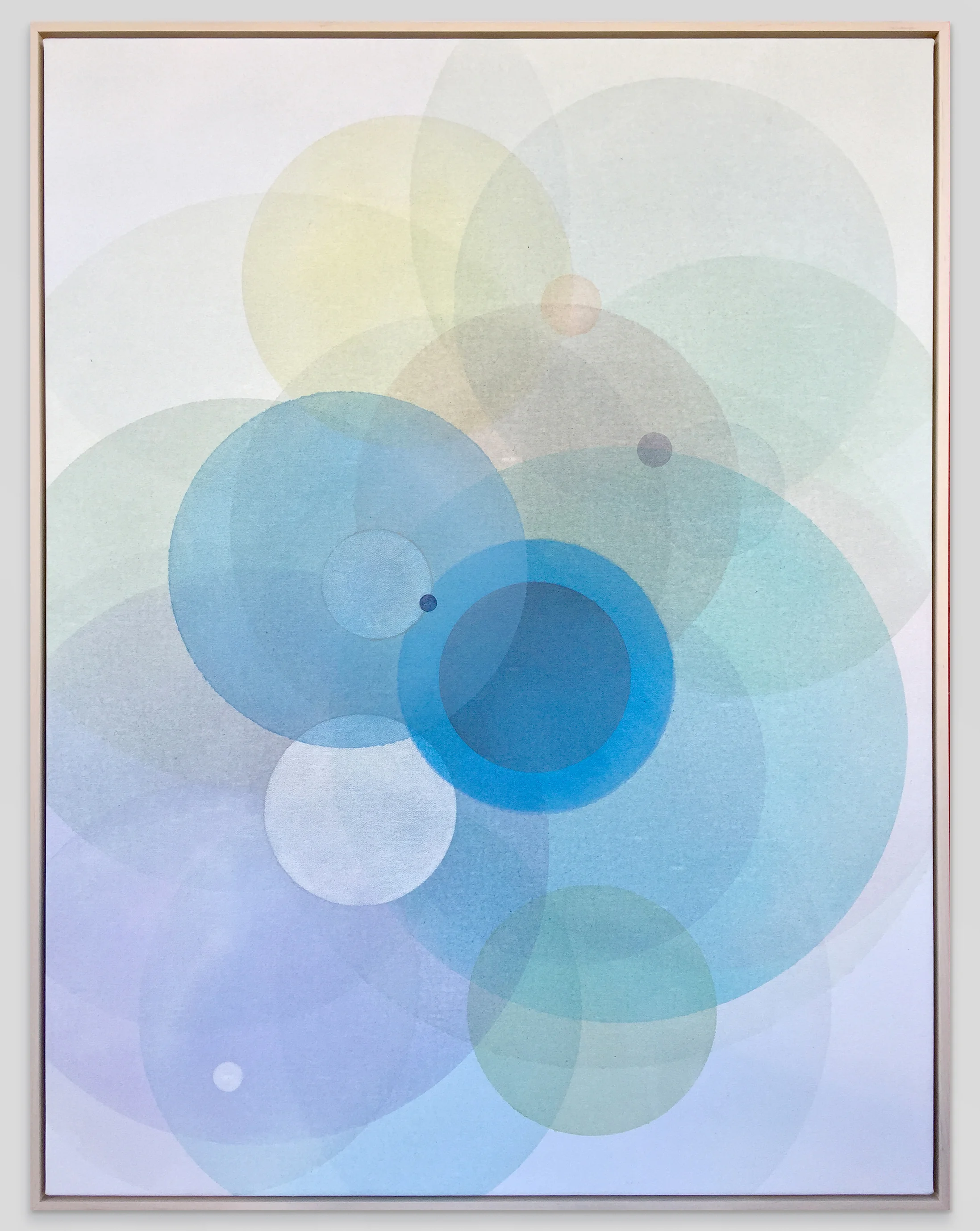 Day Map 710 Acrylic on Canvas 32" x 42" Framed (2017)