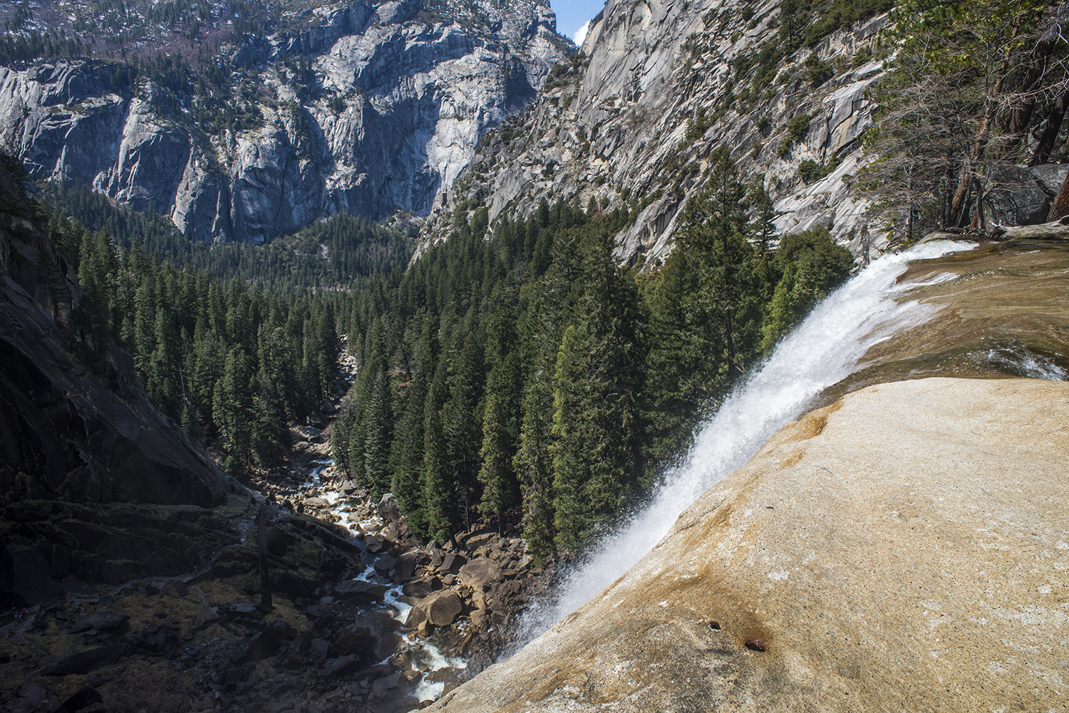 This is the view from the top of Vernal Fall.
