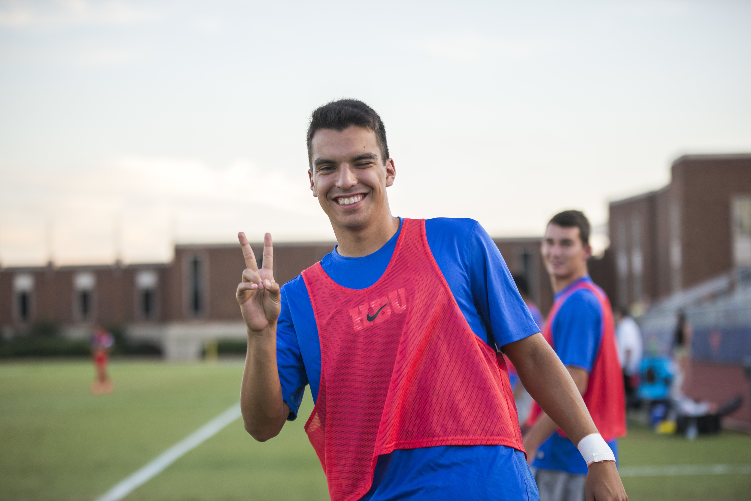This is a member of the Huskies soccer team. I told him he'd end up on my blog!