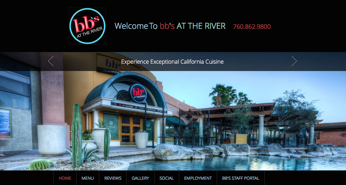 Website Design For BB's At The River