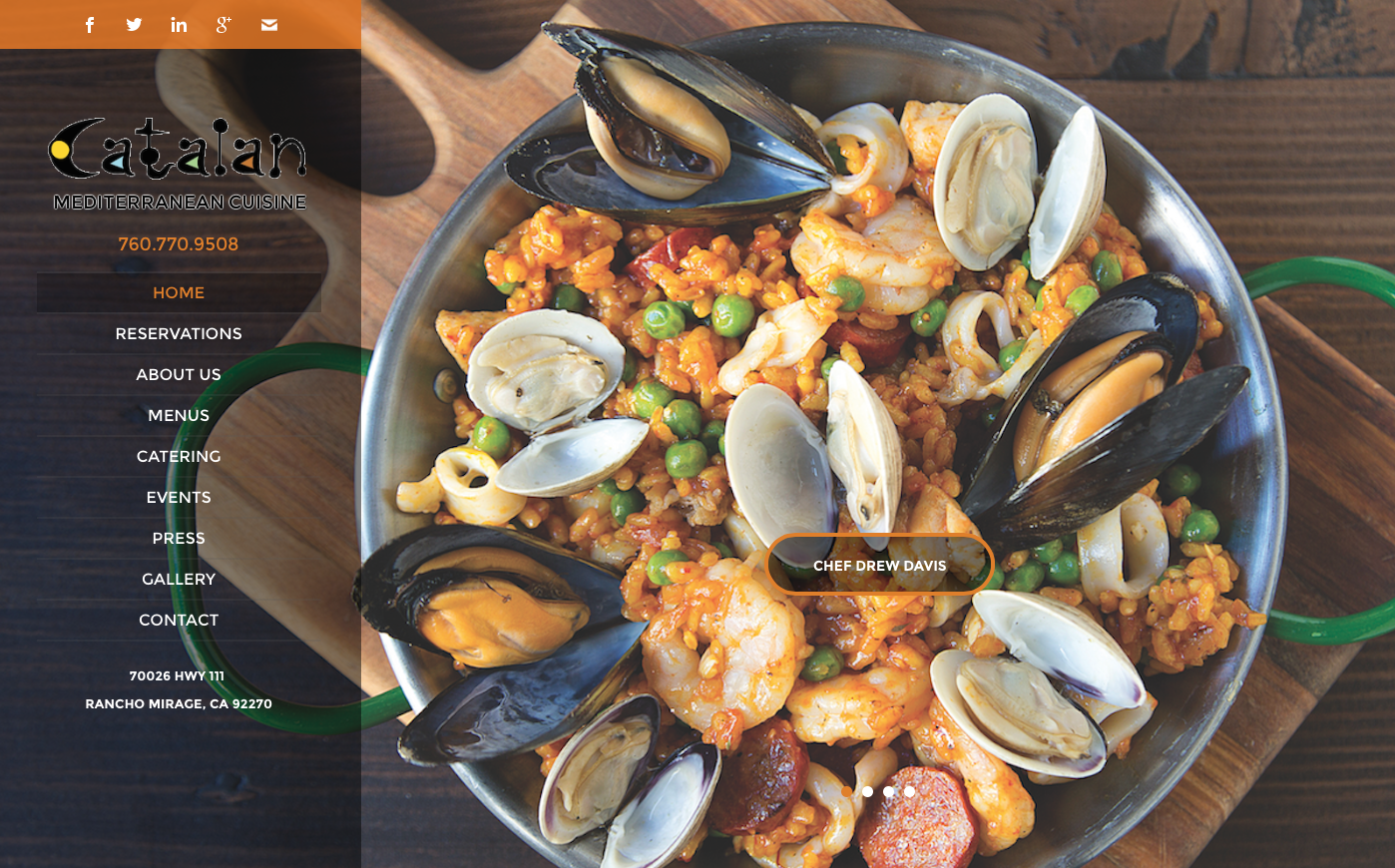 Website Design For Catalan Restaurant