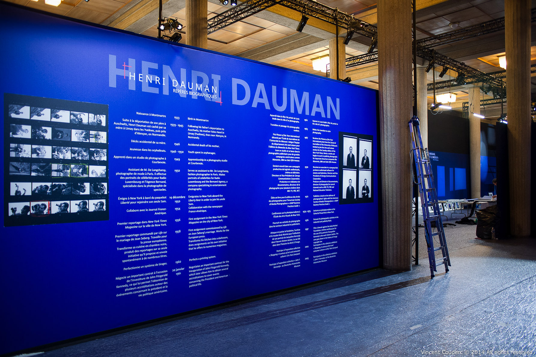  La Darkroom  Exposition sur le travail du photographe Henri Dauman Palais d'Iéna,&nbsp;Paris, 2014.   www.manhattan-darkroom.com  