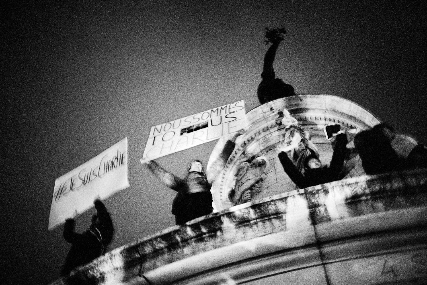Place de la République 7 janvier 2015, Paris
