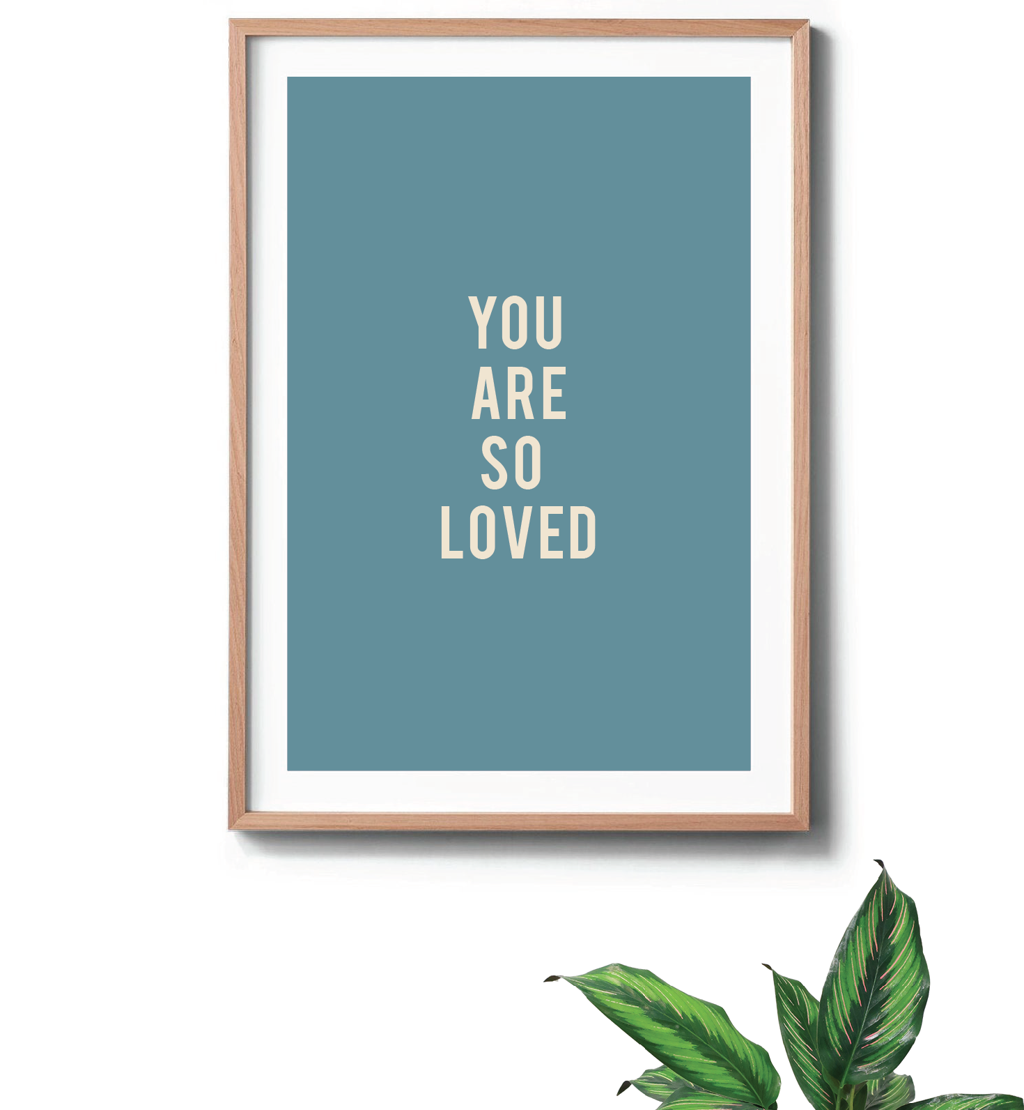 Nursery Art Print - So Loved