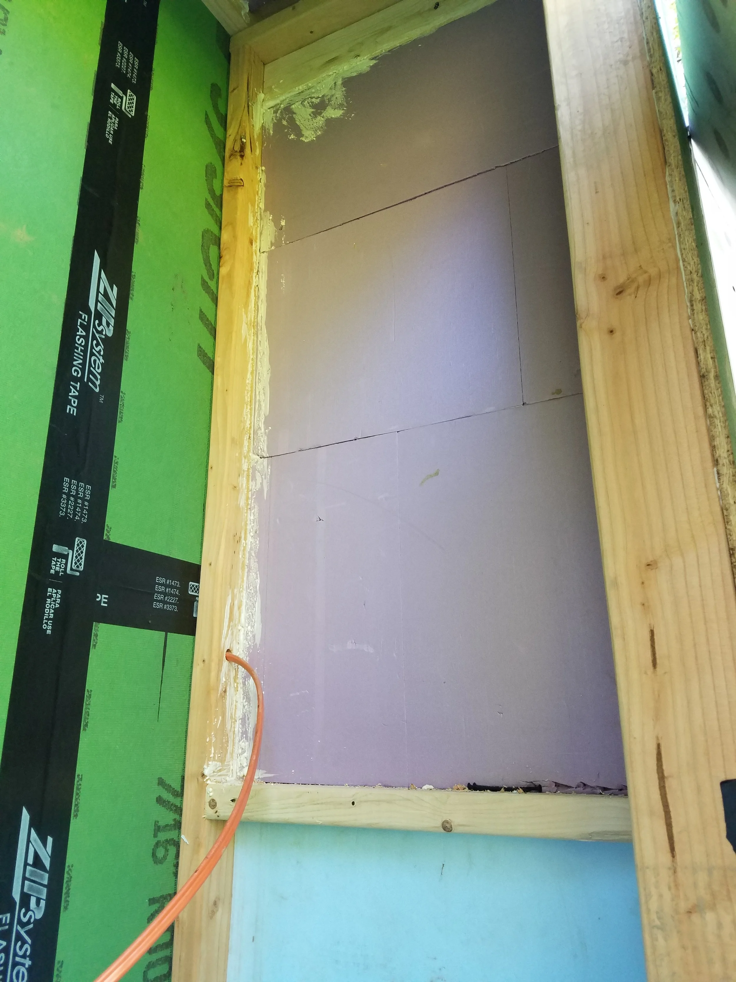 This is the 10/2 wire that will run to the garage and connect to the solar inverter and batteries.