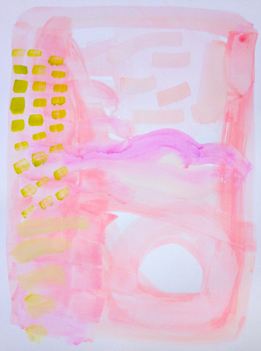 pink land 18 x 24 paper
