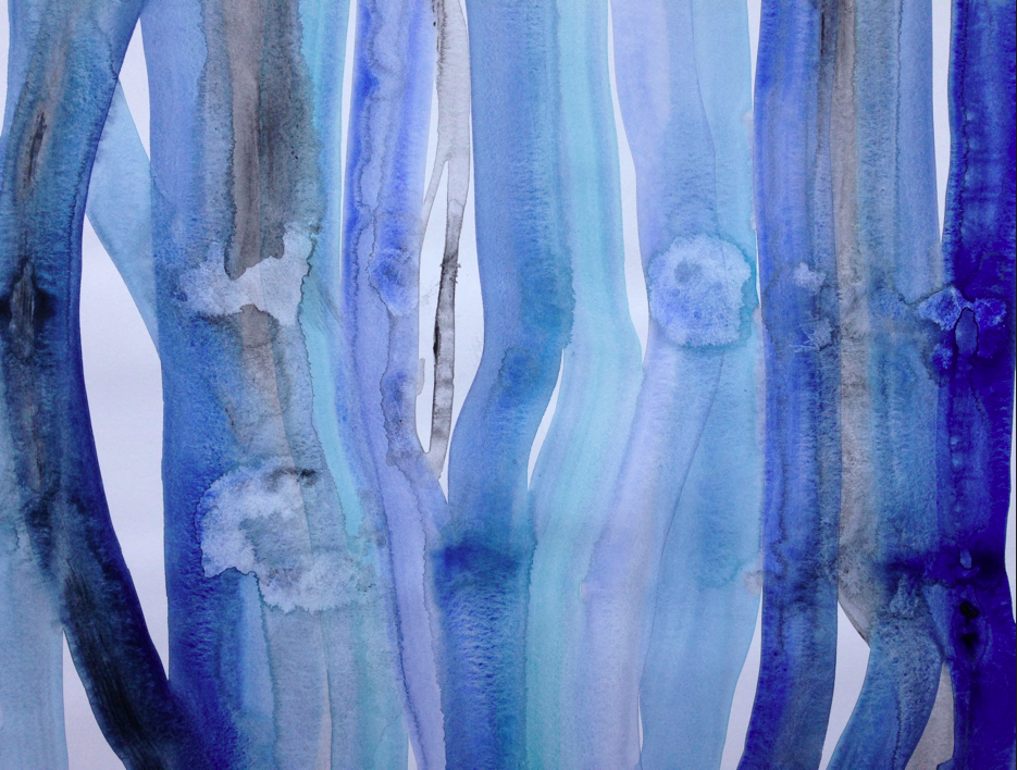 11 x 14 acrylic on paper. part of blue story