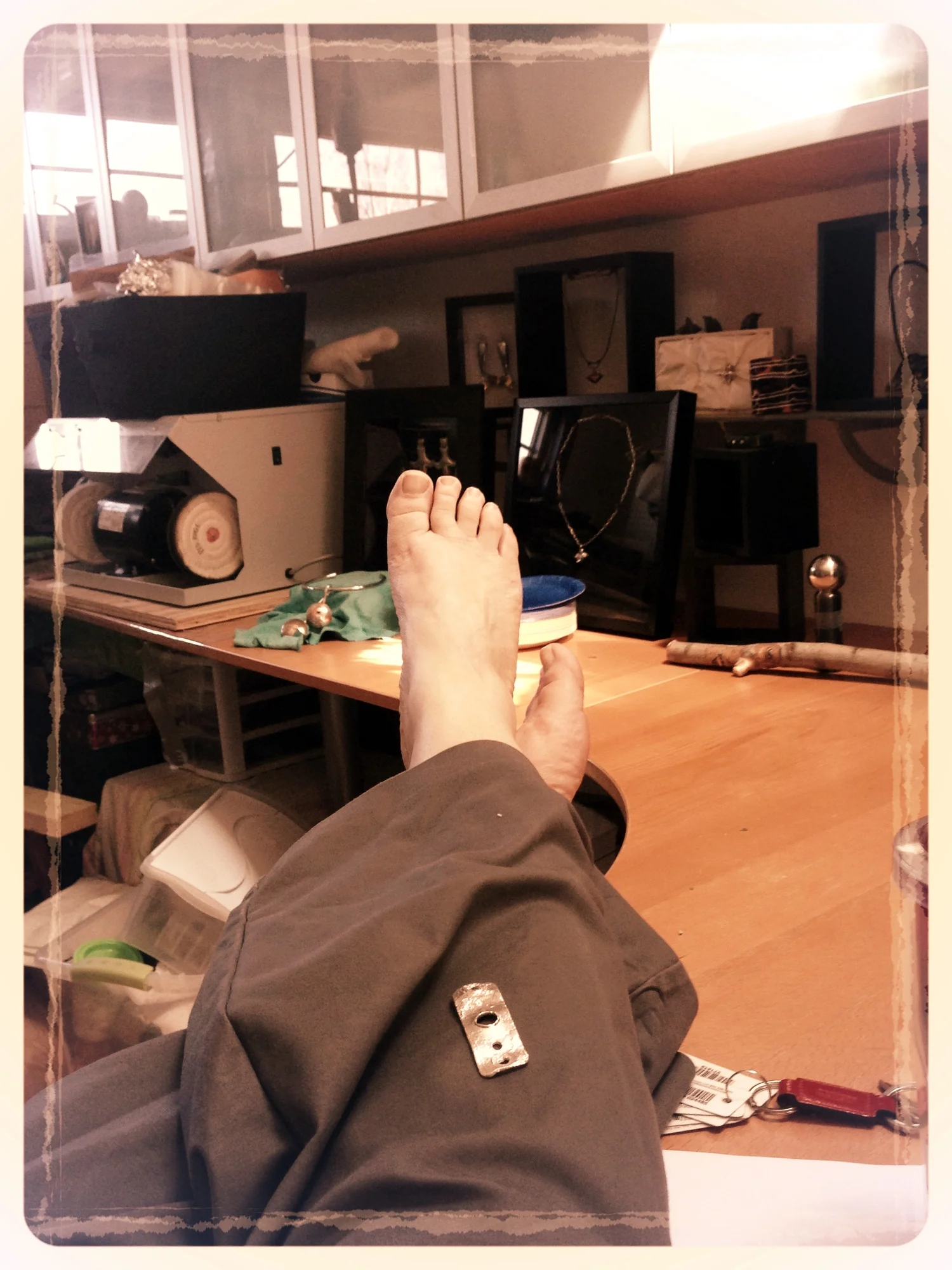 I LOVE my job! &nbsp;... but I think I need a pedicure...