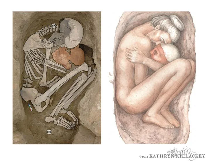Plaster Skull Burial Reconstruction