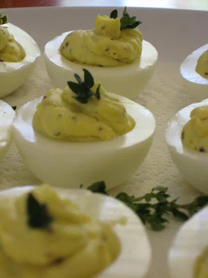 Thyme Deviled Eggs