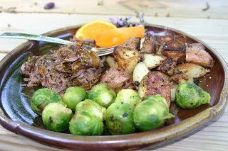 sage and orange beef