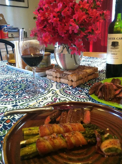 asparagus wrapped in bacon