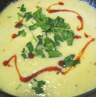 corn soup with chipotle