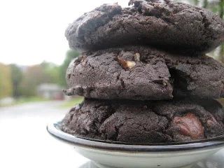 dark chocolate peanut butter cookies
