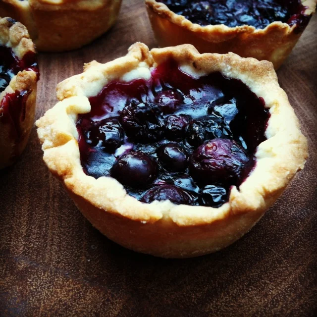 blueberry tartlets