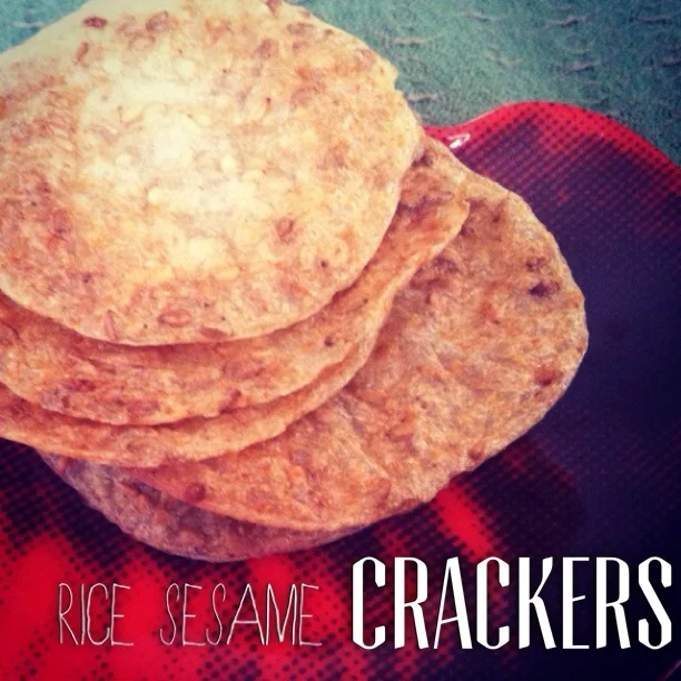 rice sesame crackers