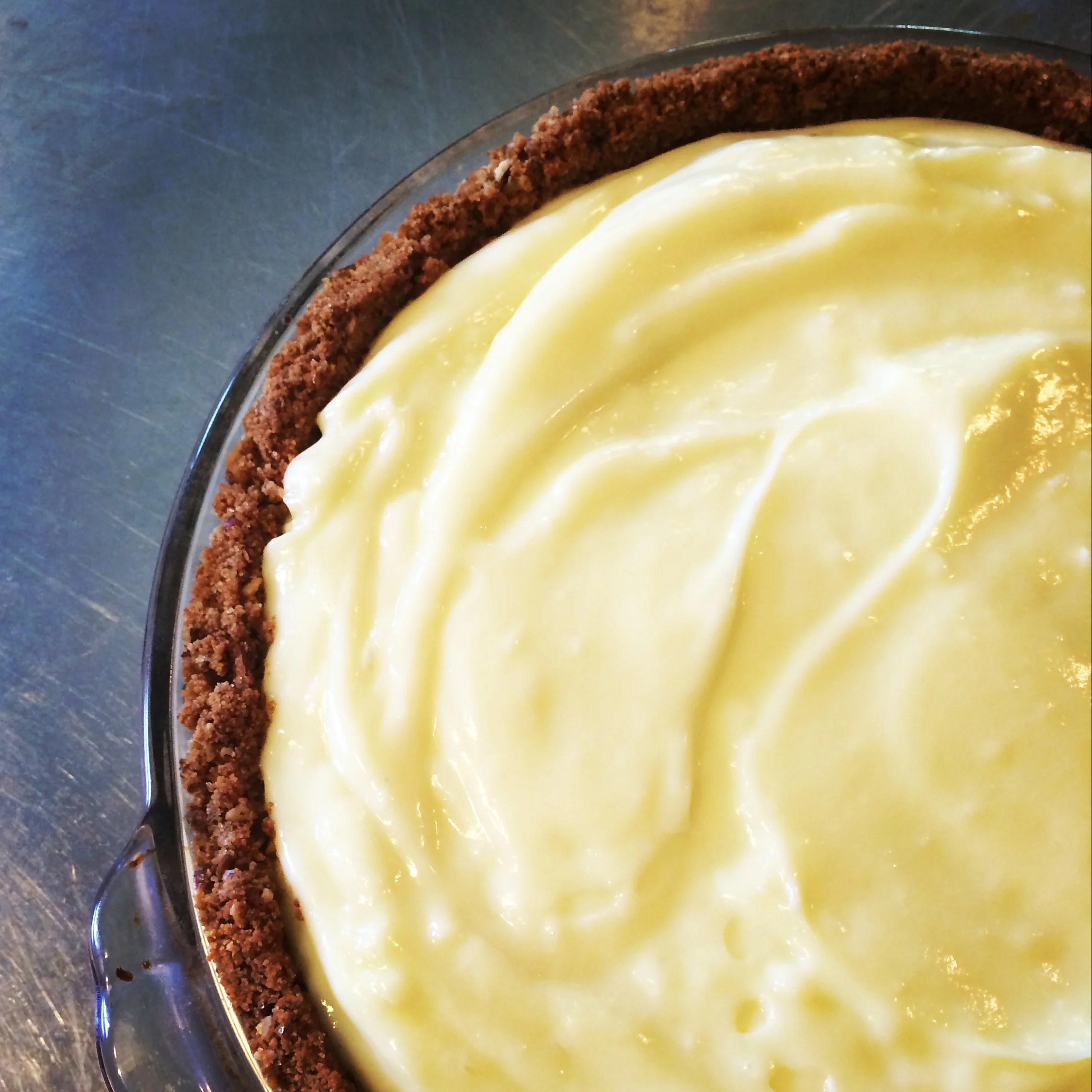 vanilla custard pie