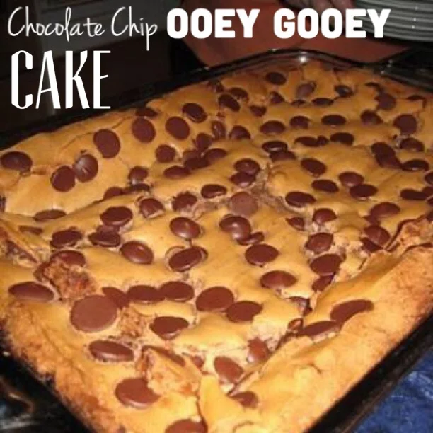 Warm cake just pulled from the oven.