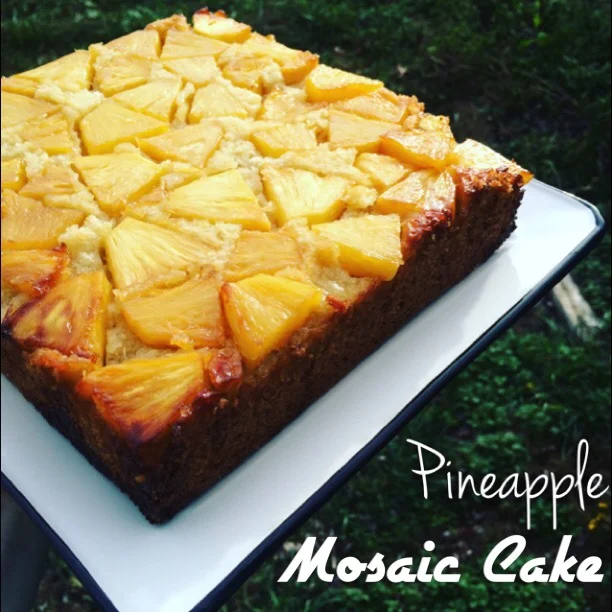 Pineapple Mosaic Cake
