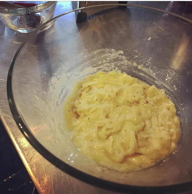 Mixing the keto spoonbread ingredients is a snap.&nbsp;