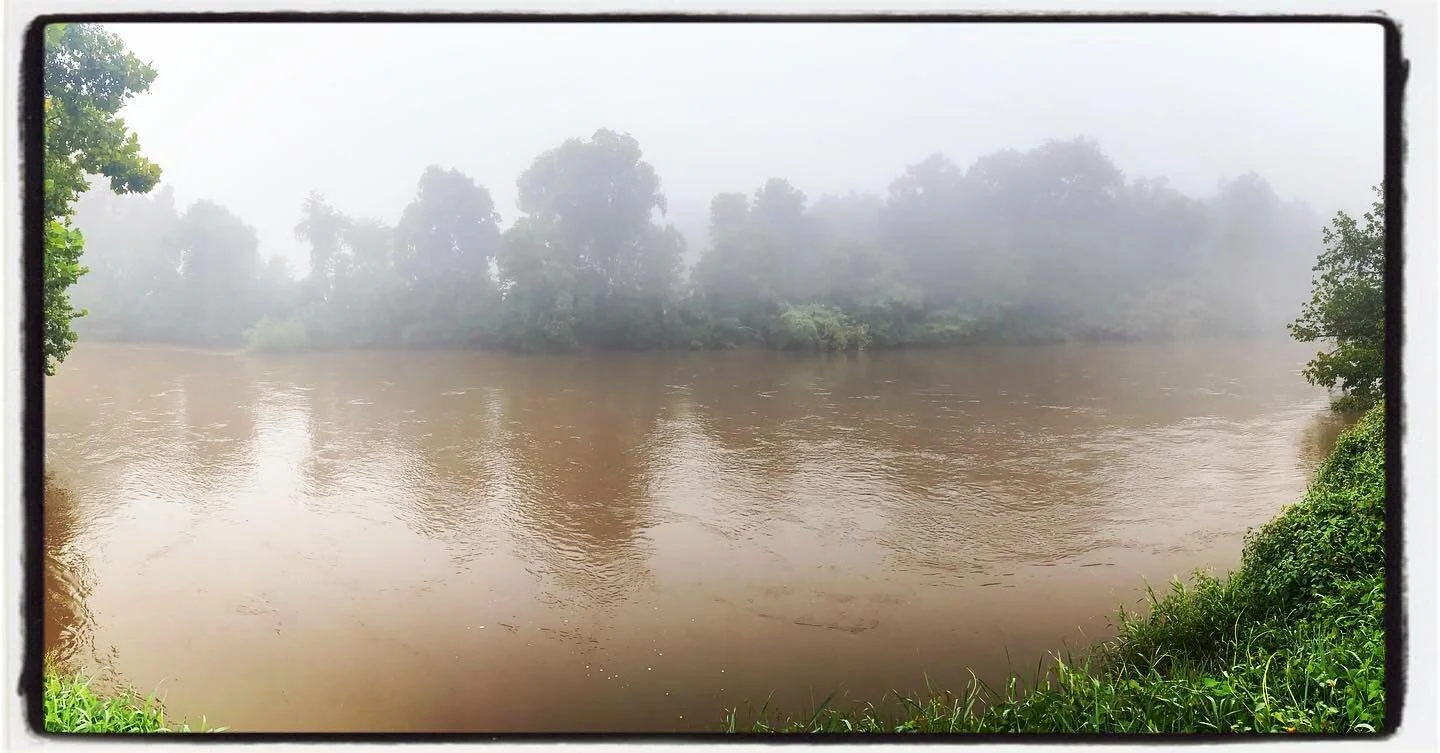 Misty morning on the #frenchbroadriver #solorun