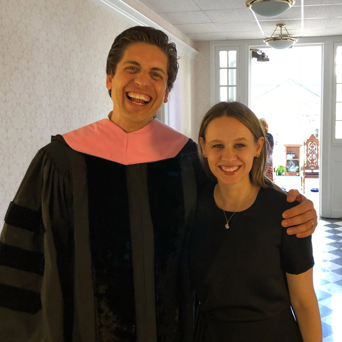 Francisco and Elizabeth Núñez celebrate his being presented with an Honorary Doctor of Music degree from Gettysburg College