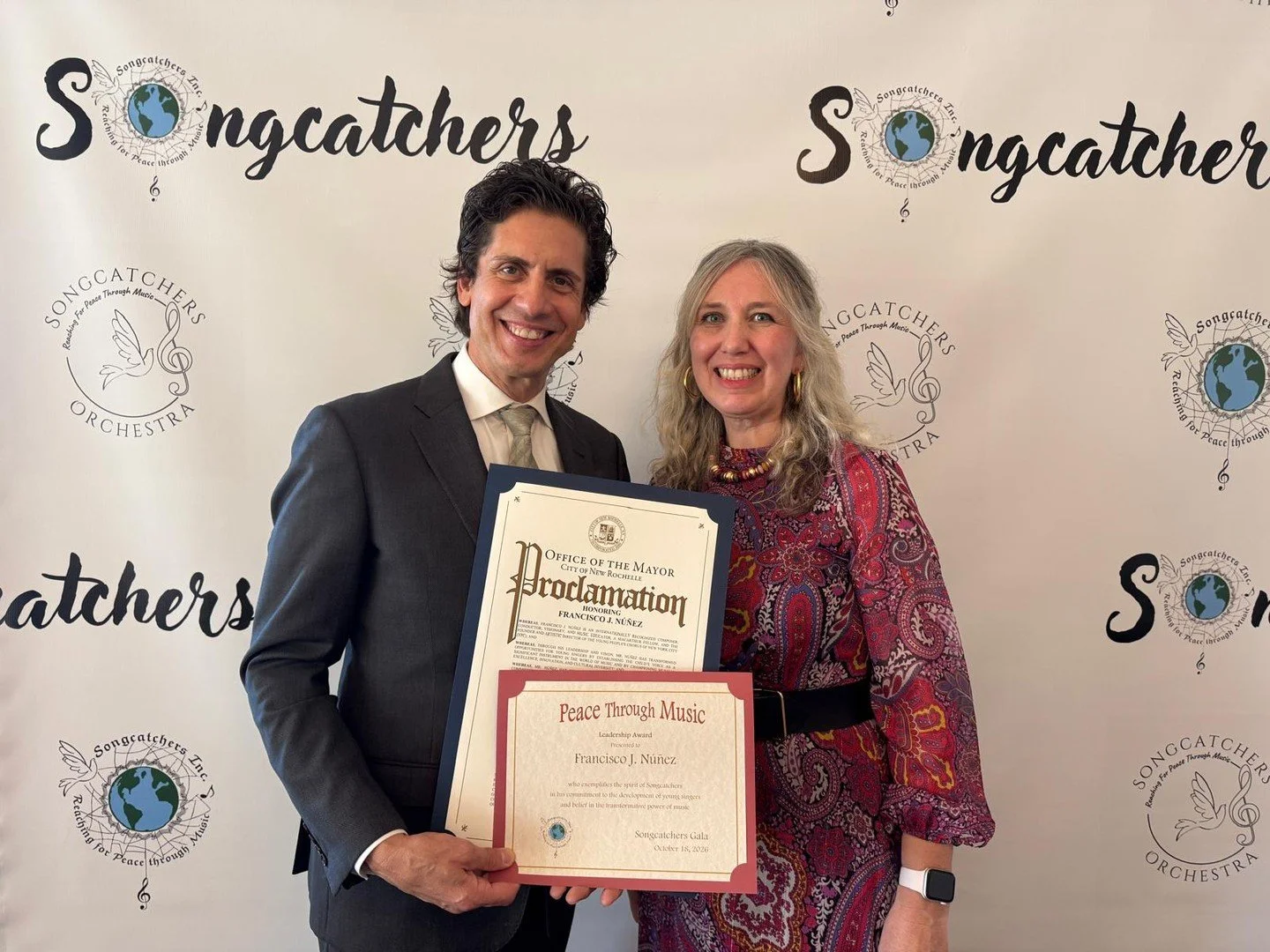 Thank you, @songcatchersinc. 💛

On Sunday in New Rochelle I received the Peace Through Music Leadership Award at the Songcatchers Brunch Gala.

Songcatchers gives children and families in and around New Rochelle affordable, high-quality music educat