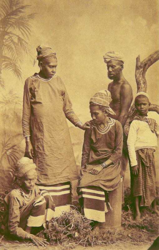 Adobe Photoshop & Glitche' (2016). "One of the earliest photographs of Maldivians ever taken (1885). Original is at the Ethnologisches Museum in Berlin. The photographer was Carl Wilhelm Rosset who stayed as a guest of Prime Minister Ibrahim Didi in Male' in the year 1885, but was never granted permission by Sultan Ibrahim Nooraddeen to travel to the other islands to complete his ethnographic/scientific study. I assume these photographs were most likely staged, judging from the type of photography back then, which would have required the subjects to stand still for several seconds and sometimes minutes while the photograph was being taken. In the series which was published first in 'The Graphic' as lithographs on October 16, 1886, this is the only photo with a detailed background, that looks painted. Even if the background is a painting it is interesting to think who would have done such a detailed painting of that scale, more than 130 years ago, in the Maldives and what became of it. The photographer stayed in Male' for less than 2 months (30/10-21/12), which means that he probably didn't paint it himself, and the painter could have even been Maldivian; or he could have brought it with him from Colombo. I guess we might never know." - Shifaan Thoufeequ Source: 0 1 0 2