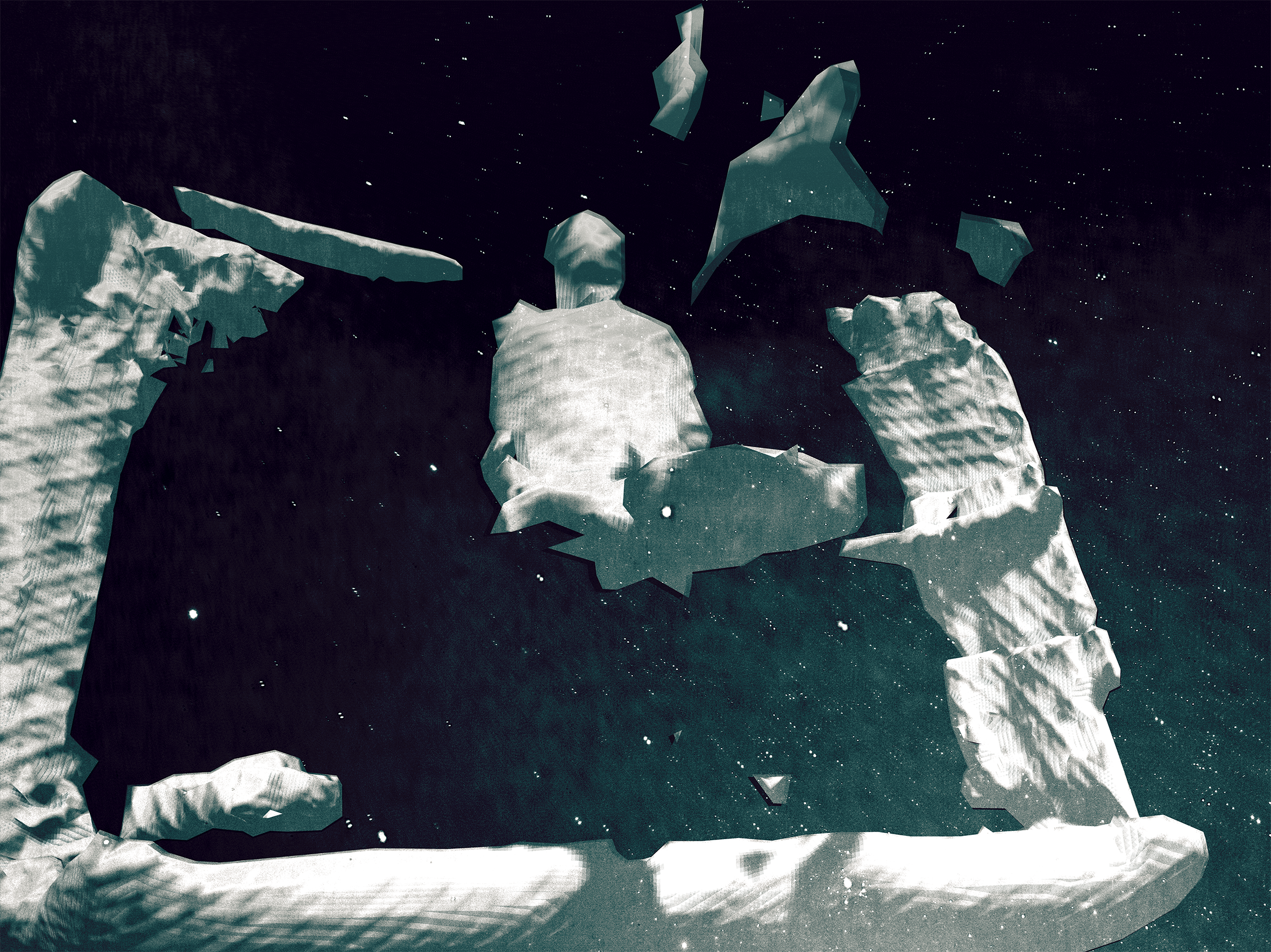 Binary Nirvana Kinect v.1 + Skanect+ Meshlab + Photoshop CC. (2016)