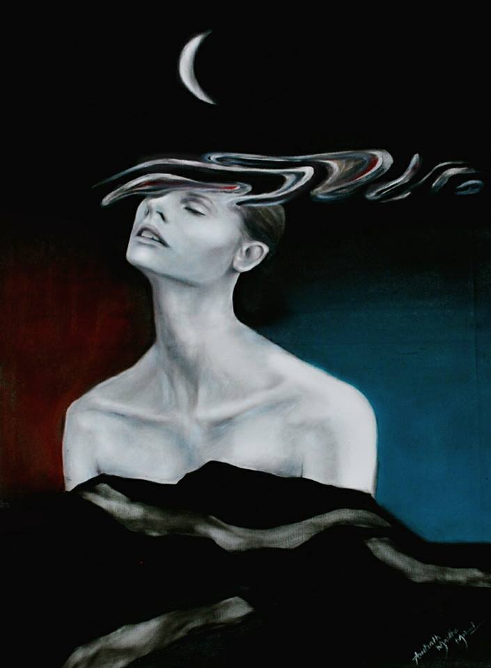 The Vacant Particle Oil Painting