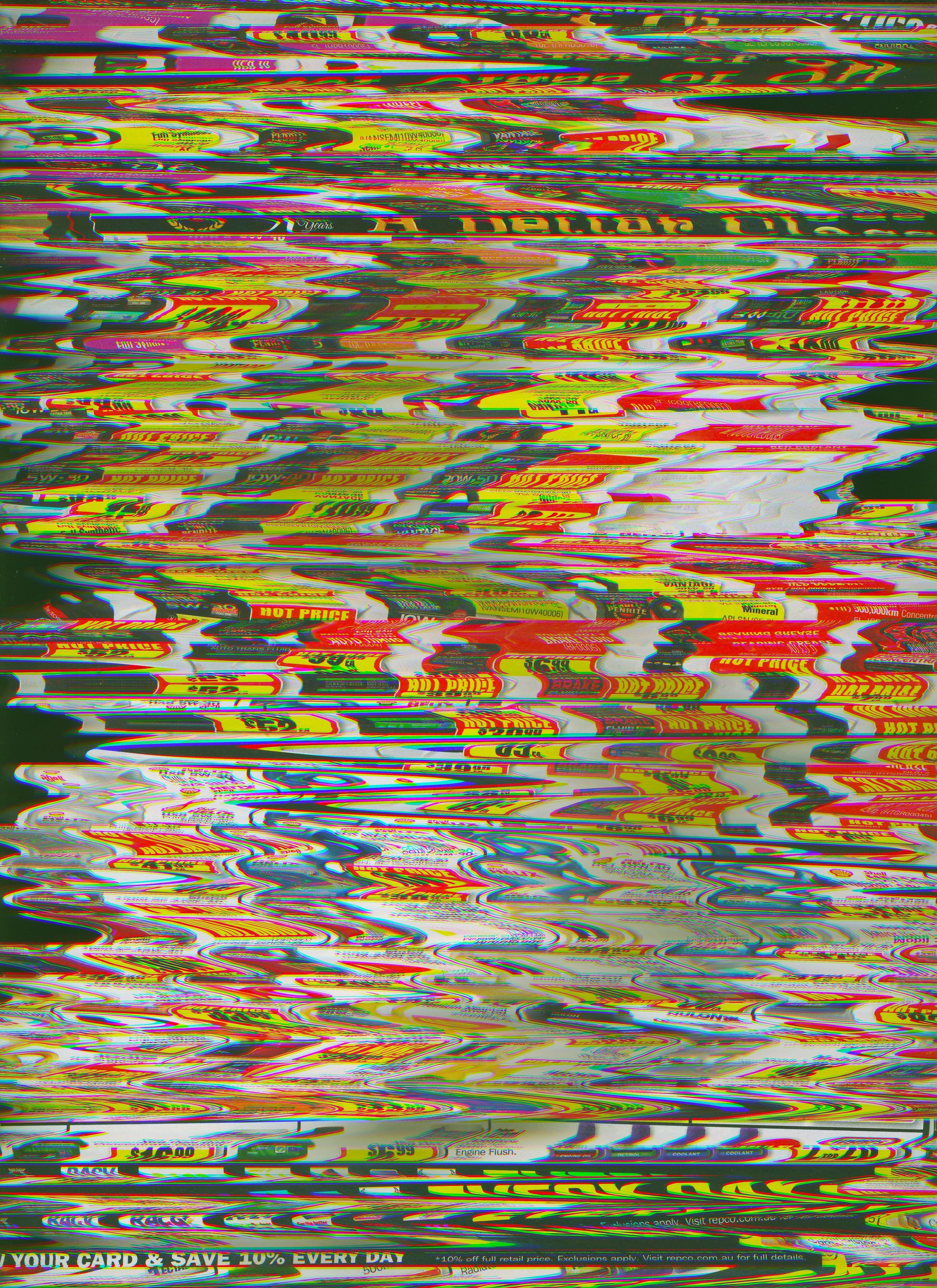 Discount Oil Junk mail scanned with digital flatbed scanner. (2017)