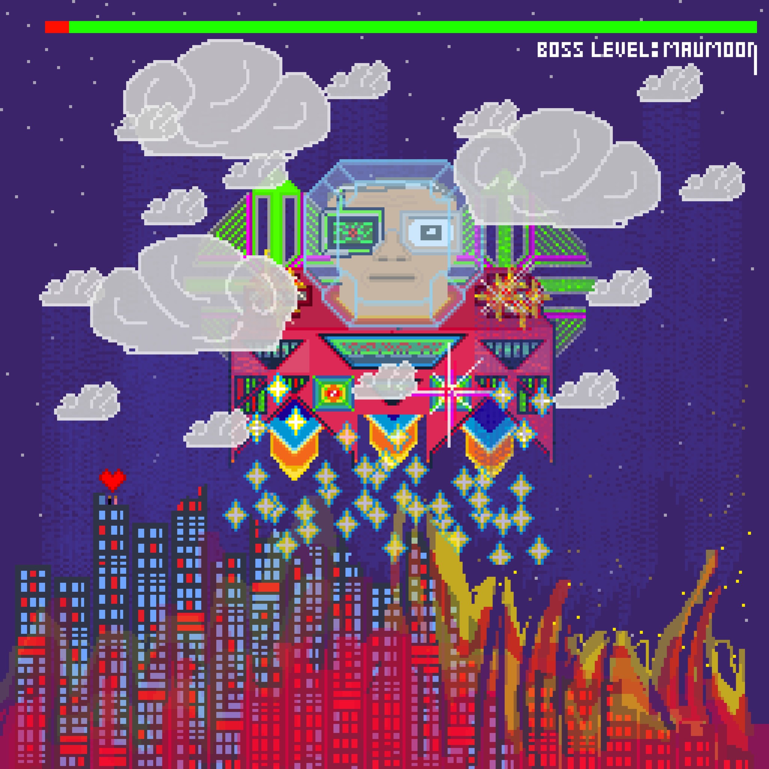 Boss Level: Maumoon 512 x 512 pixel grid. (2016)
