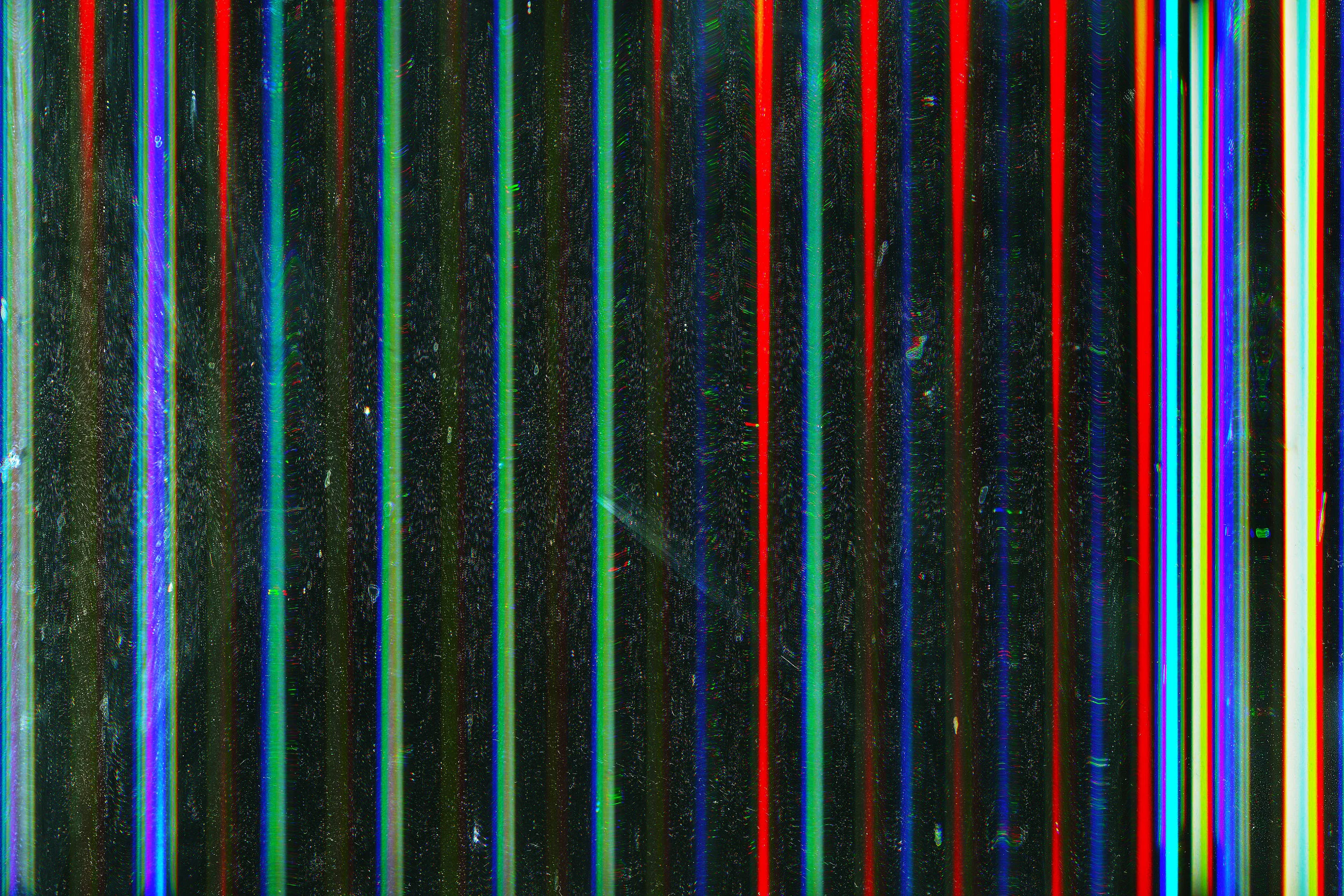 Neoretro Wavelength LED light scanned with digital flatbed scanner (2014)