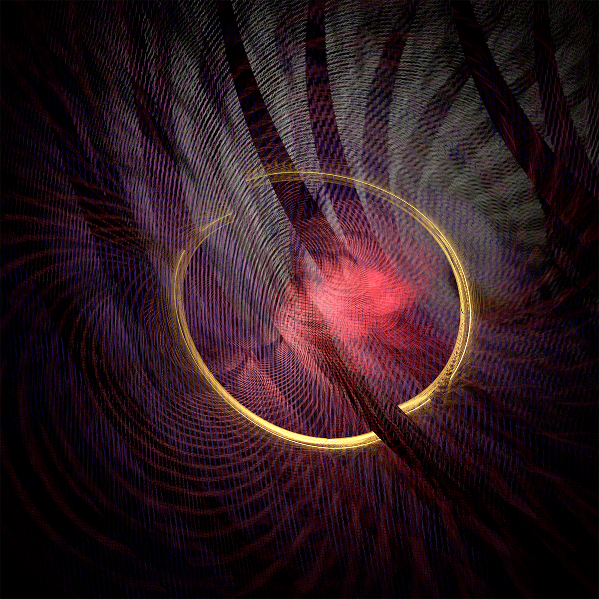 Time Fabric Condenses a Gold Ring
