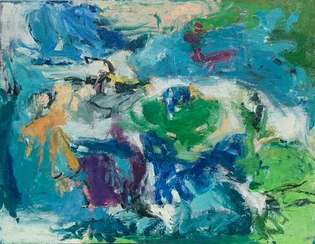 Undersea (Coral Reef) III 36 “ x 46 " Oil/canvas 2018-2019