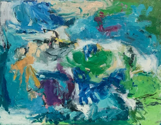 Undersea (Coral Reef) III 36 “ x 46 " Oil/canvas 2018-2019
